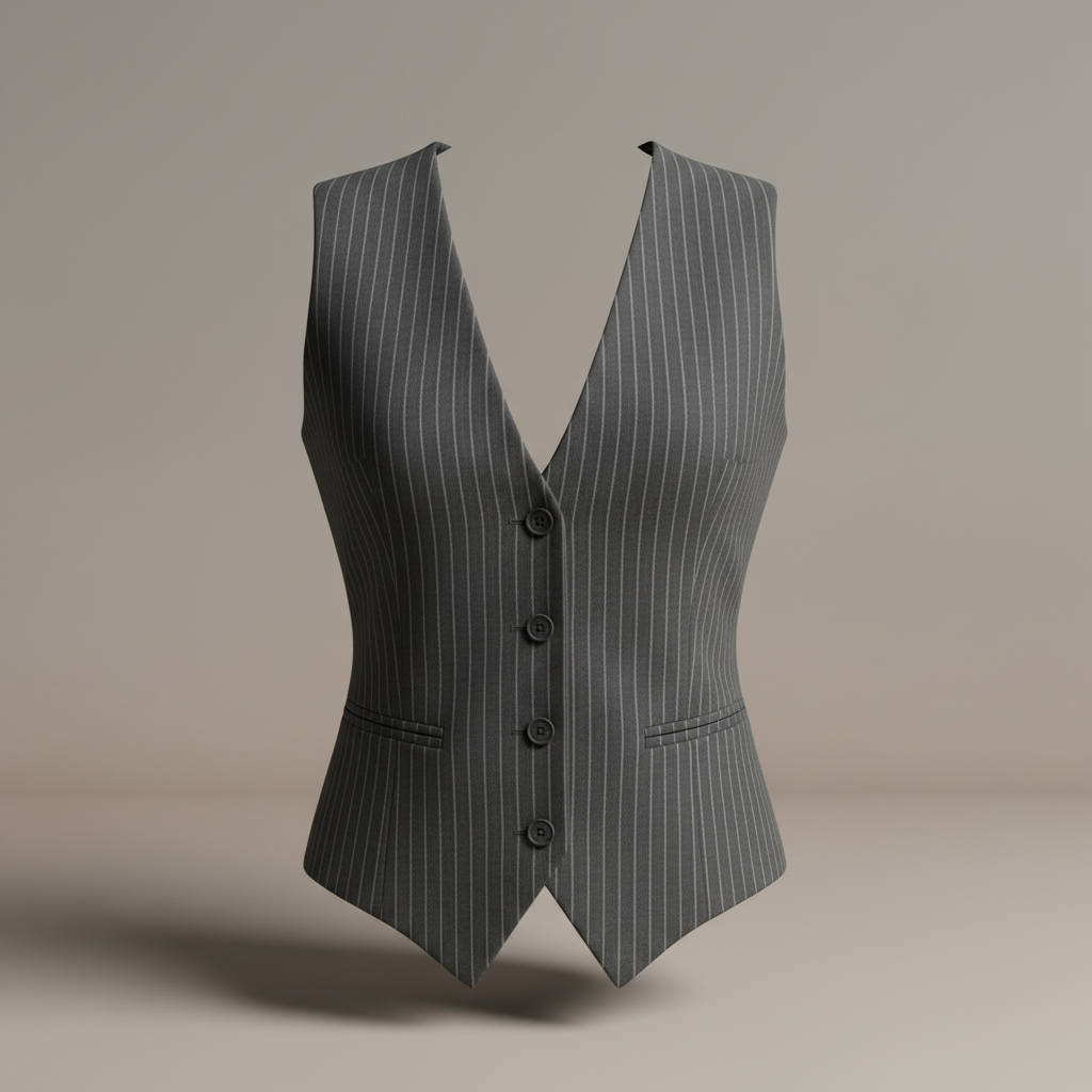 Slate Pinstripe Vest